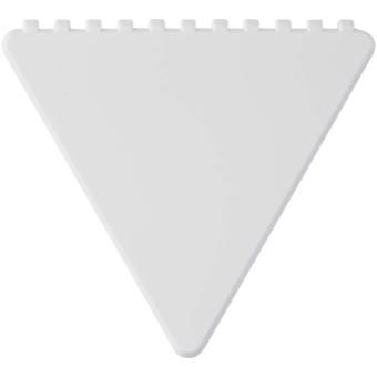 Frosty triangular recycled plastic ice scraper Weiß