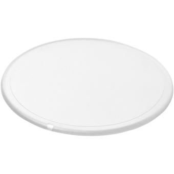 Renzo round plastic coaster Transparent