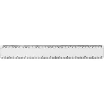 Renzo 30 cm plastic ruler Transparent
