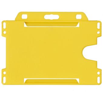 Vega plastic card holder Yellow