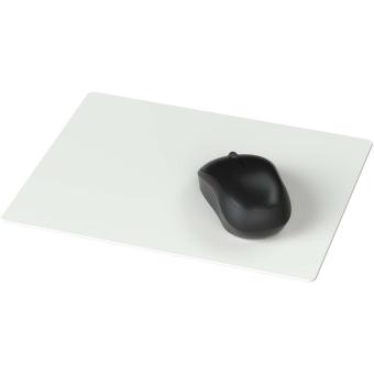 Lumin Mauspad mit vollflächigem Farbdruck Weiß