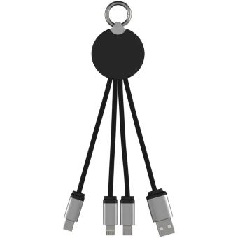 SCX.design C16 Kabel mit Leuchtlogo, blau Blau,schwarz