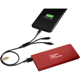 SCX.design P15 light-up 5000 mAh power bank Mid red