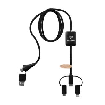 SCX.design C48 CarPlay 5-in-1 charging cable Black