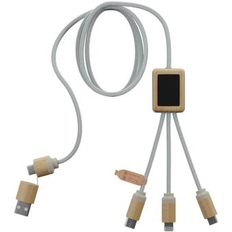 SCX.design C49 5-in-1 charging cable Light brown