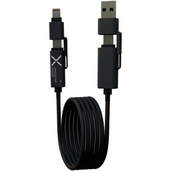 SCX.design C59 100 W magnetisches Silikon Ladekabel Schwarz