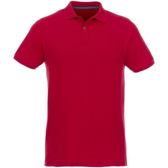 Beryl Poloshirt aus GOTS Bio-Recyclingmaterial für Herren, rot Rot | XS