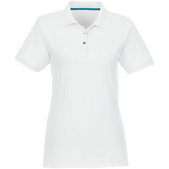 Beryl short sleeve women's GOTS organic recycled polo, white White | XS