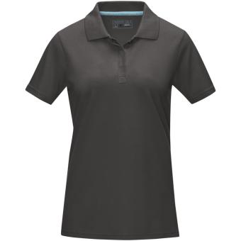 Graphite short sleeve women’s GOTS organic polo, graphite Graphite | XS