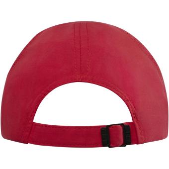 Morion 6 panel GRS recycled cool fit sandwich cap Red