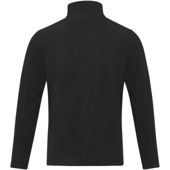 Amber men's GRS recycled full zip fleece jacket, black Black | XS