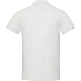Emerald short sleeve unisex Aware™ recycled polo, white White | XS