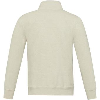 Galena 320 g/m2 unisex Aware™ recycled full zip sweater, oatmeal Oatmeal | XXS