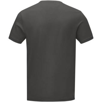 Kawartha short sleeve men's GOTS organic V-neck t-shirt, graphite Graphite | XS