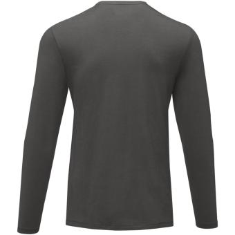 Ponoka long sleeve men's GOTS organic t-shirt, graphite Graphite | XS