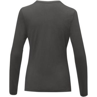 Ponoka long sleeve women's GOTS organic t-shirt, graphite Graphite | XS