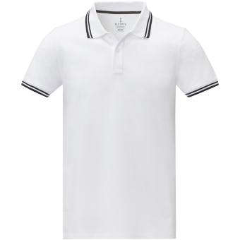 Amarago Polo mit abgesetztem Rand für Herren, weiß Weiß | L
