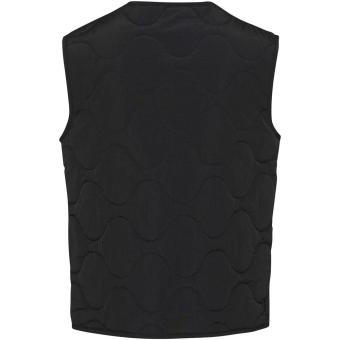 Quarz GRS-recycelte Thermoweste Unisex, schwarz Schwarz | XXS
