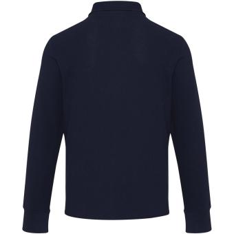 Apollo 245 g/m² long sleeve unisex half zip polo, navy Navy | 3XS
