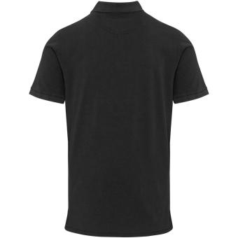 Calgary 200 g/m2 washed men's polo, black Black | XS