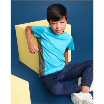 Shanghai short sleeve kids sports t-shirt, red dark lead Red dark lead | 4