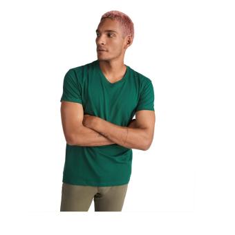 Samoyedo short sleeve men's v-neck t-shirt, dark green Dark green | L