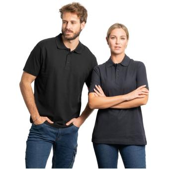 Austral short sleeve unisex polo, black Black | L