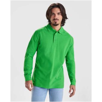 Estrella 220 g/m² long sleeve men's polo, apple green Apple green | L