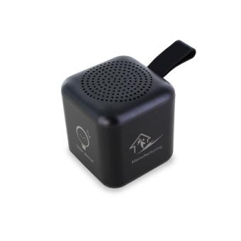 Mini BT Speaker with three-sided LED logo Black