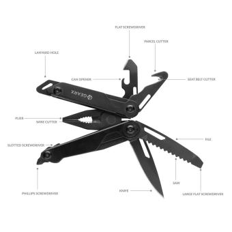 GearX Gear X Multitool mit Zange Schwarz