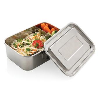 XD Collection RCS Recycled stainless steel leakproof lunch box Silver