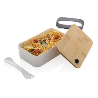 XD Collection RCS RPP Lunchbox mit Bambusdeckel Weiß