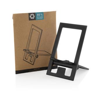 XD Collection SnapStand RCS recycled plastic foldable phone stand Black