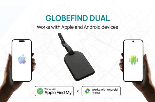 XD Collection Globefind Dual RCS Gepäckanhänger mit weltweiter Ortung Schwarz