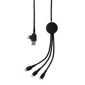 XD Collection Light up logo 6-in-1 cable Black