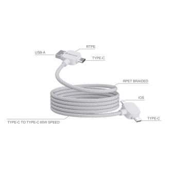 Urban Vitamin Stockton 65W RCS RTPE/RPET magnetic cable White