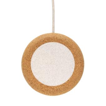 XD Collection Cork and Wheat 5W wireless charger Khaki