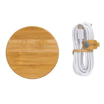 XD Collection Bamboo 15W wireless charger Brown