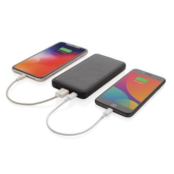 XD Xclusive Tusca 10.000 mAh PU Powerbank Schwarz