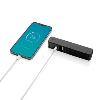 Swiss Peak 5-in-1-Kofferwaage mit Powerbank und Taschenlampe Schwarz