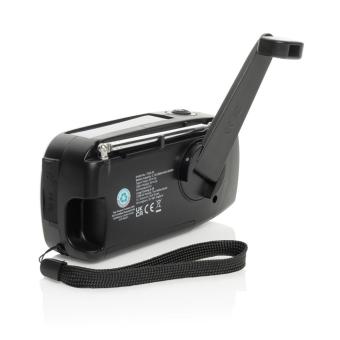 XD Collection RescueWave RCS recycled plastic emergency radio Black