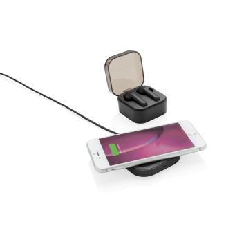 XD Collection TWS earbuds in wireless charging case Black