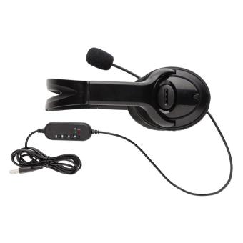 XD Collection Over ear wired work headset Black