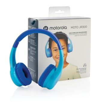 Motorola JR 300 kids wireless safety headphone Aztec blue
