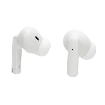 XD Collection RCS recycled plastic Liberty Pro wireless earbuds White