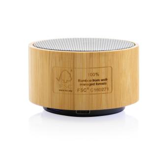 XD Collection Kabelloser 3W-Lautsprecher aus RCS rKunststoff & Bambus Schwarz