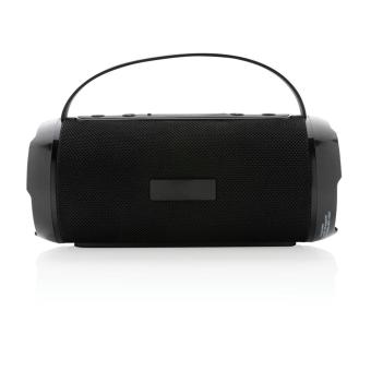 XD Collection RCS recycled plastic Soundboom waterproof 6W speaker Black