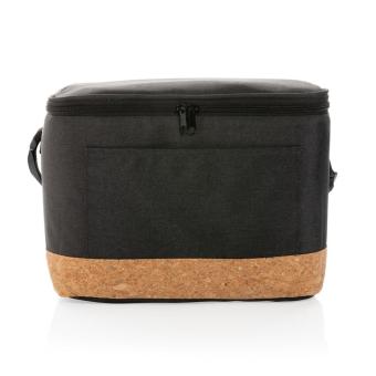 XD Collection Impact AWARE™ XL RPET two tone cooler bag with cork detail Black
