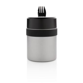 XD Xclusive Bogota Food-Container mit Keramik-Überzug Silber/schwarz