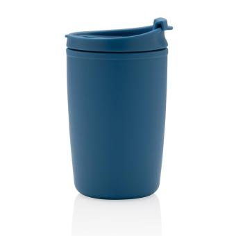 XD Collection GRS Recycled PP tumbler with flip lid Aztec blue